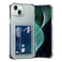 AKABEILA Case for iPhone 13 Clear Black Cute Phone Case Soft TPU Wallet Case Slim Bag Cover Shockproof with Card Slot Holder