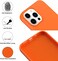 Amytor Designed for iPhone 14 Pro Max Case Silicone Ultra Slim Shockproof Phone Case with Soft AntiScratch Microfiber Lining Enhanced Camera Protection 67 inch Orange
