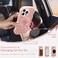 Amzfield Magnetic for iPhone 15 Pro Max Case Compatible with Magsafe Wavy Frame Cute Translucent Matte Hard Back Silicone Bumper Shockproof Phone Case for iPhone 15 Pro Max Women Girls Pink
