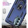 Aozuoton for Moto G Stylus 5G 2022 Case with HD Screen Protector Military Grade 16ft Drop Tested Ring Shockproof Protective Phone Case for Moto G Stylus 5G 2022 Blue