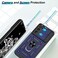 ATUMP for Samsung Galaxy S20 Ultra Case with HD Screen Protector Heavy Duty with 360 Rotation Metal Kickstand Military Grade Protective Case for Gaxy S20 Ultra 5G Blue