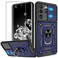 ATUMP for Samsung Galaxy S20 Ultra Case with HD Screen Protector Heavy Duty with 360 Rotation Metal Kickstand Military Grade Protective Case for Gaxy S20 Ultra 5G Blue