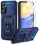 BaHaHoues for Samsung Galaxy A15 5G Case with Screen Protector Slide Camera Lens CoverBuiltin 360Rotate Magnetic Ring Stand Shockproof Protective Phone Case for Samsung A15 5G Case Blue