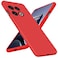 Bastmei Designed for OnePlus 10 Pro 5G Case Flexible TPU SiliconeSoft Interior Minimalist Phone Cases Camera Protection Shockproof AntiScratch Lightweight Matte Cover for OnePlus 10 Pro Red