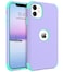 BENTOBEN for iPhone 11 Phone Case Heavy Duty 2 in 1 Full Body Rugged Shockproof Protection Hybrid Hard PC Bumper Drop Protective Girls Women Boy Men PurpleMint