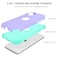 BENTOBEN for iPhone 11 Phone Case Heavy Duty 2 in 1 Full Body Rugged Shockproof Protection Hybrid Hard PC Bumper Drop Protective Girls Women Boy Men PurpleMint