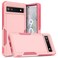 Bereajoy for Google Pixel 6a CasePCTPU Twoinone DoubleLayer AntiFall Mobile Phone case Mobile Phone Protective case for Google Pixel 6a Pink