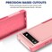 Bereajoy for Google Pixel 6a CasePCTPU Twoinone DoubleLayer AntiFall Mobile Phone case Mobile Phone Protective case for Google Pixel 6a Pink