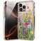 bicol for iPhone 16 Pro Max Case with Screen Protector Enhanced Camera Protection Crystal Clear with Fashionable Designs for Girls Women Slim Fit Protective Phone Cover Blooming Flowers