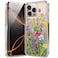 bicol for iPhone 16 Pro Max Case with Screen Protector Enhanced Camera Protection Crystal Clear with Fashionable Designs for Girls Women Slim Fit Protective Phone Cover Blooming Flowers