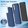 BNIUT for Samsung Galaxy A13 5G Case Dual Layer Protective Heavy Duty Cell Phone Cover Shockproof Rugged with Non Slip Textured Back Military Protection Bumper Tough 65inch Blue Navy