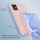 Boaixiaen for Galaxy A51 4G Case Liquid Silicone Slim Soft TPU Fit Full Body Protection Shockproof Phone Cover for Galaxy A51 4G 65 Pink