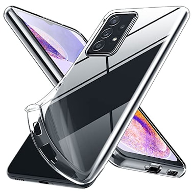 bokoo Crystal Clear Samsung Galaxy A23 5G CaseSoft Slim Fit Transparent Plastic TPU Protective Silicone Cover Phone Case for Samsung A23 Slim Thin Comfort Grip Shockproof