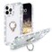 Bonitec iPhone 14 Pro Max Glitter Case for Women Cute Ring Stand Bling Crystal Diamond Bumper Cover