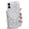 Bonoma for iPhone 16 Plus Case Sparkly Glitter Bling Back Magnetic Support for MagSafe Shockproof Crystal and Clear HighDuty Protection for Girls WomenGlitter Crystal