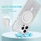 Bonoma for iPhone 16 Pro Case Sparkly Glitter Bling Back Magnetic Support for MagSafe Shockproof Crystal and Clear HighDuty Protection for Girls WomenGlitter Crystal