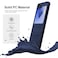 BonYonka Case for Samsung Galaxy Z Flip 6 Hard PC Slim Fit Bumper Case AntiScratch Shockproof Protective Phone Cover Blue