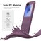 BonYonka Case for Samsung Galaxy Z Flip 6 Hard PC Slim Fit Bumper Case AntiScratch Shockproof Protective Phone Cover Purple