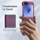 BonYonka Case for Samsung Galaxy Z Flip 6 Hard PC Slim Fit Bumper Case AntiScratch Shockproof Protective Phone Cover Purple