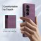 BonYonka Case for Samsung Galaxy Z Fold 6 Hard PC Slim Fit Bumper Case AntiScratch Shockproof Protective Phone Cover Purple