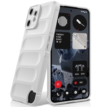BonYonka Silicone Case for Nothing CMF Phone 2 Pro AntiScratch Microfiber Lining Shockproof Case with Camera Protection Purple