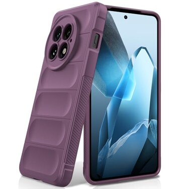 BonYonka Silicone Case for OnePlus 13 AntiScratch Microfiber Lining Shockproof Case with Camera Protection Purple