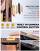 BSNRM for iPhone 16 Pro Max Case Wallet Builtin Card Holder 45 Cards RFID BlockingCamera Control Button Slide Camera Cover Shockproof Rugged Phone Case for iPhone 16 Pro Max Desert Gold