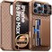 BSNRM for iPhone 16 Pro Max Case Wallet Builtin Card Holder 45 Cards RFID BlockingCamera Control Button Slide Camera Cover Shockproof Rugged Phone Case for iPhone 16 Pro Max Desert Gold