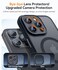 CANSHN Magnetic Compatible with iPhone 14 Pro Case Upgraded Full Camera Protection Compatible with Magsafe Translucent Matte Shockproof Protective Phone Case Cover 61 Inch Black