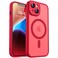 CANSHN Magnetic for iPhone 14 Case Upgraded Full Camera Protection Compatible with Magsafe Translucent Matte Shockproof Protective Phone Case for iPhone 14 61 Red