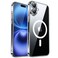 CANSHN Magnetic for iPhone 16 Case Clear Upgraded Full Camera Protection Compatible with Magsafe NonYellowing Protective Shockproof Bumper Clear