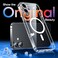 CANSHN Magnetic for iPhone 16 Case Clear Upgraded Full Camera Protection Compatible with Magsafe NonYellowing Protective Shockproof Bumper Clear
