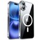 CANSHN Magnetic for iPhone 16 Case Clear Upgraded Full Camera Protection Compatible with Magsafe NonYellowing Protective Shockproof Bumper Clear