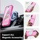 CAPRARO Magnetic Compatible with iPhone 16 Case Upgraded Full Camera Protection Compatible with MagSafe Protective Translucent Matte Women Girl Phone Case Cover Clear Neon