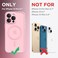 CAPRARO Magnetic for iPhone 13 Pro Case Compatible with MagSafe Full Camera Protection Shockproof Protective Slim Translucent Matte Phone Case for iPhone 13 Pro 61 Peach Pink