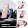 CAPRARO Magnetic for iPhone 13 Pro Case Compatible with MagSafe Full Camera Protection Shockproof Protective Slim Translucent Matte Phone Case for iPhone 13 Pro 61 Peach Pink
