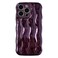 Caseative for iPhone 14 Pro Max CaseWater Ripple Pattern Curly Wave Frame Soft Phone Case Light Purple