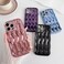 Caseative for iPhone 14 Pro Max CaseWater Ripple Pattern Curly Wave Frame Soft Phone Case Light Purple