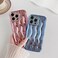 Caseative for iPhone 14 Pro Max CaseWater Ripple Pattern Curly Wave Frame Soft Phone Case Light Purple