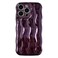 Caseative for iPhone 14 Pro Max CaseWater Ripple Pattern Curly Wave Frame Soft Phone Case Light Purple