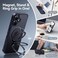 CASEKOO UltraMagnetic Stand for iPhone 16 Case Military Drop Protection Compatible with MagSafe Shockproof Translucent Matte Slim Ring Holder Case for iPhone 16 61 Black