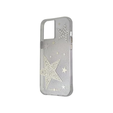 Case-Mate CaseMate SHEER SUPERSTAR Case for iPhone 12 Pro Max 5G Raised Rhinestone Stars 10 ft Drop Protection Antimicrobial 67 Inch Sheer Superstar