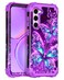 Casetego for Galaxy S23 5G CaseGlow in The Dark Three Layer Heavy Duty Sturdy Shockproof Full Protection Rugged Hard PCSoft TPU Bumper Case for Samsung Galaxy S23 61 inchDark Purple