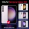 Casetego for Galaxy S23 5G CaseGlow in The Dark Three Layer Heavy Duty Sturdy Shockproof Full Protection Rugged Hard PCSoft TPU Bumper Case for Samsung Galaxy S23 61 inchDark Purple