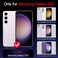 Casetego for Galaxy S23 5G CaseGlow in The Dark Three Layer Heavy Duty Sturdy Shockproof Full Protection Rugged Hard PCSoft TPU Bumper Case for Samsung Galaxy S23 61 inchDark Purple