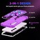Casetego for Galaxy S23 5G CaseGlow in The Dark Three Layer Heavy Duty Sturdy Shockproof Full Protection Rugged Hard PCSoft TPU Bumper Case for Samsung Galaxy S23 61 inchDark Purple