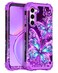 Casetego for Galaxy S23 5G CaseGlow in The Dark Three Layer Heavy Duty Sturdy Shockproof Full Protection Rugged Hard PCSoft TPU Bumper Case for Samsung Galaxy S23 61 inchDark Purple
