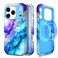 Casetego for iPhone 17 Pro CaseCompatible with MagSafeMilitary Grade Drop Test Full Body Protection Slim Shockproof Rugged Marble Women Girls Case for iPhone 17 Pro 63 inchAzure Blue
