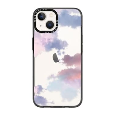 CASETiFY Compact iPhone 14 Case 4 ft 2X Military Grade Drop ProtectionSlimLightweight Clouds Clear Black