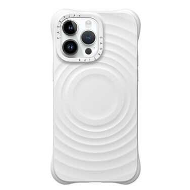CASETiFY Ripple iPhone 13 Pro Max Case 2X Military Grade Drop TestedWave TexturedCompatible with Magsafe White